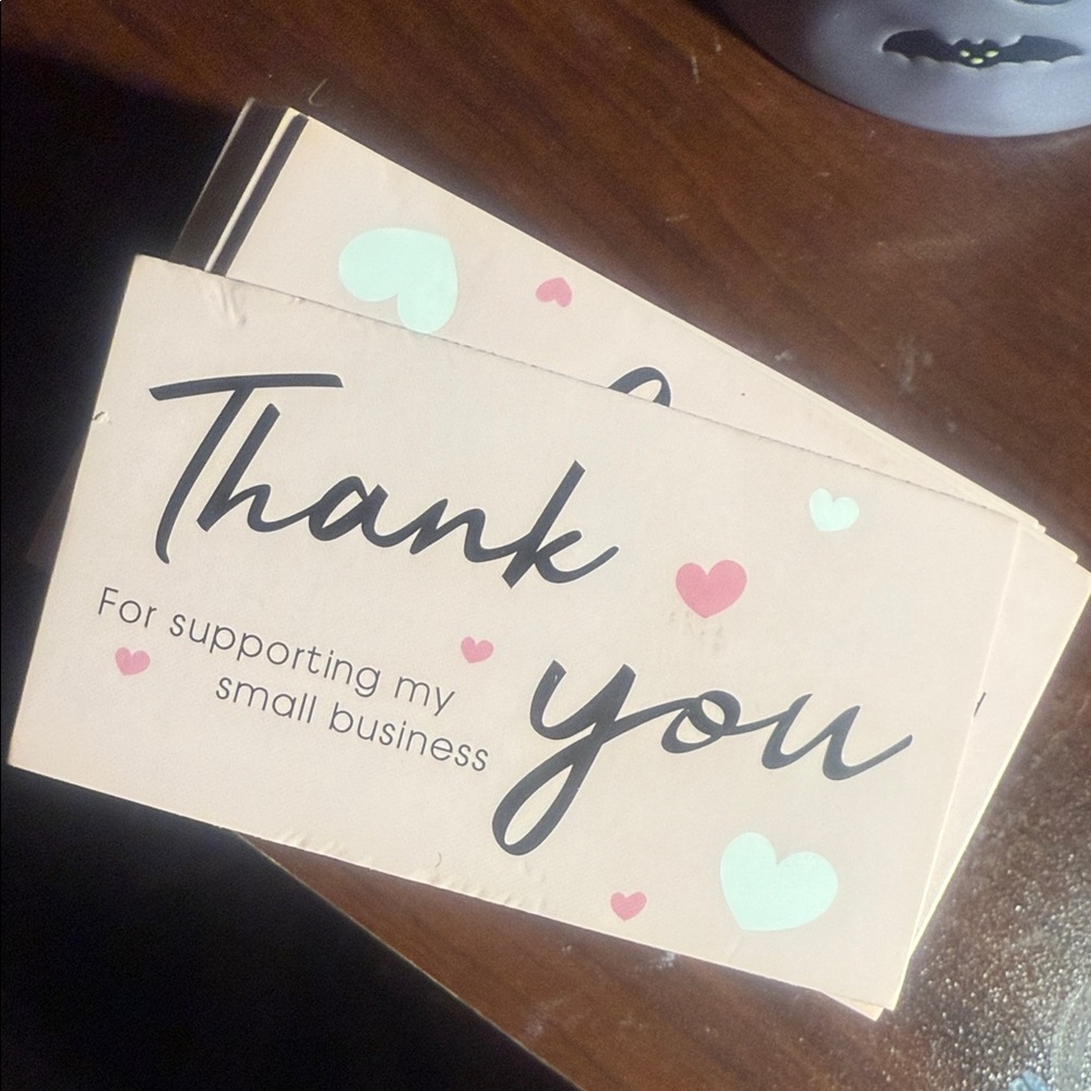 Thank You Cards with Heart Design